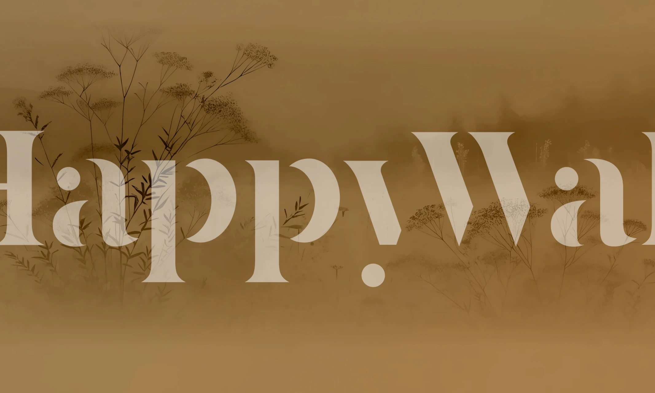 Moody Meadow Silence wallpaper displayed in a room