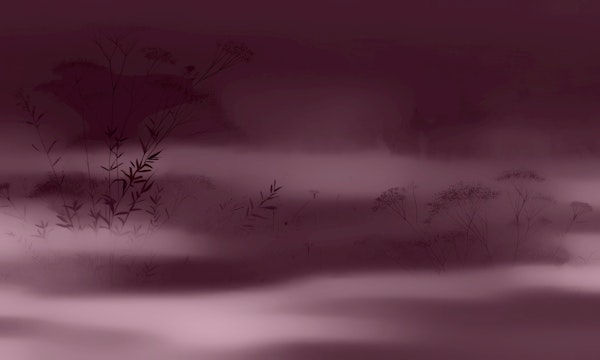 Burgundy Meadow Serenity