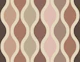 Mocha Mousse Wavy Stripes