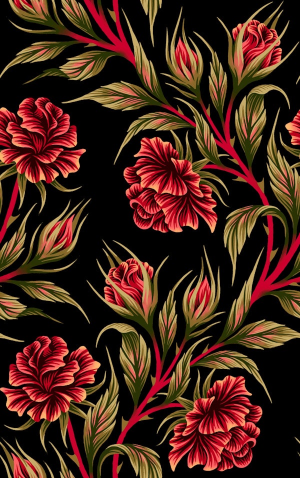 Climbing Roses - Red / Black