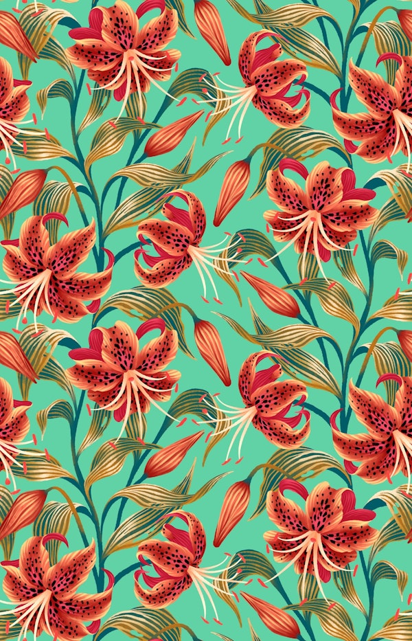 Tiger Lily - Mint Green