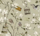 Magnolia Grove with Owls in Ecru Beige