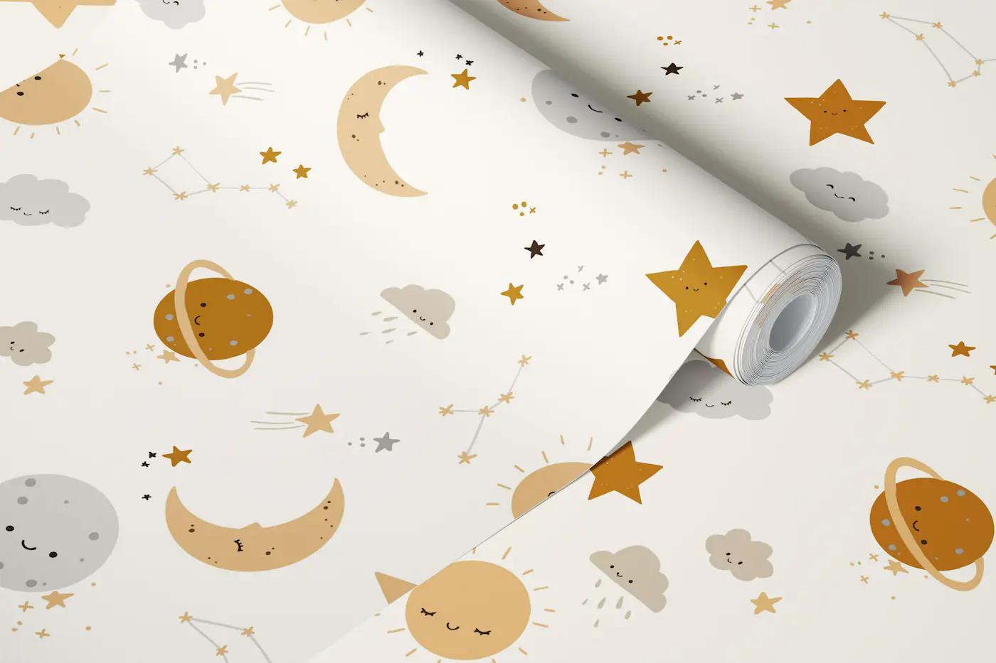 Moonlight Harmony wallpaper roll