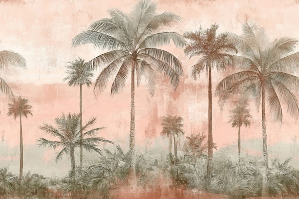 Pink Sunset at Jungle