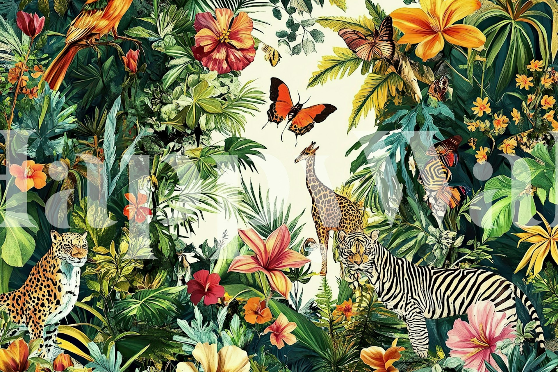 Animal Crew wallpaper featuring wildlife and plants