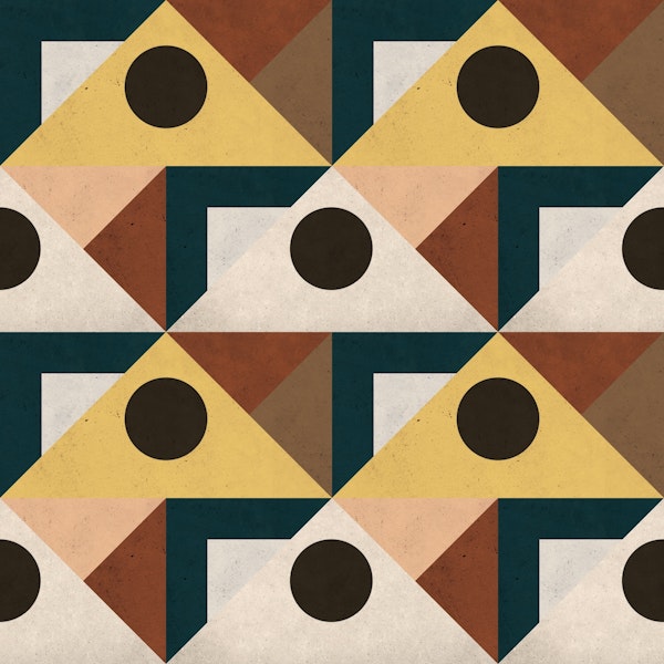 Vintage Geo Art Style