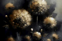 Golden Dandelion Dreams tapeet