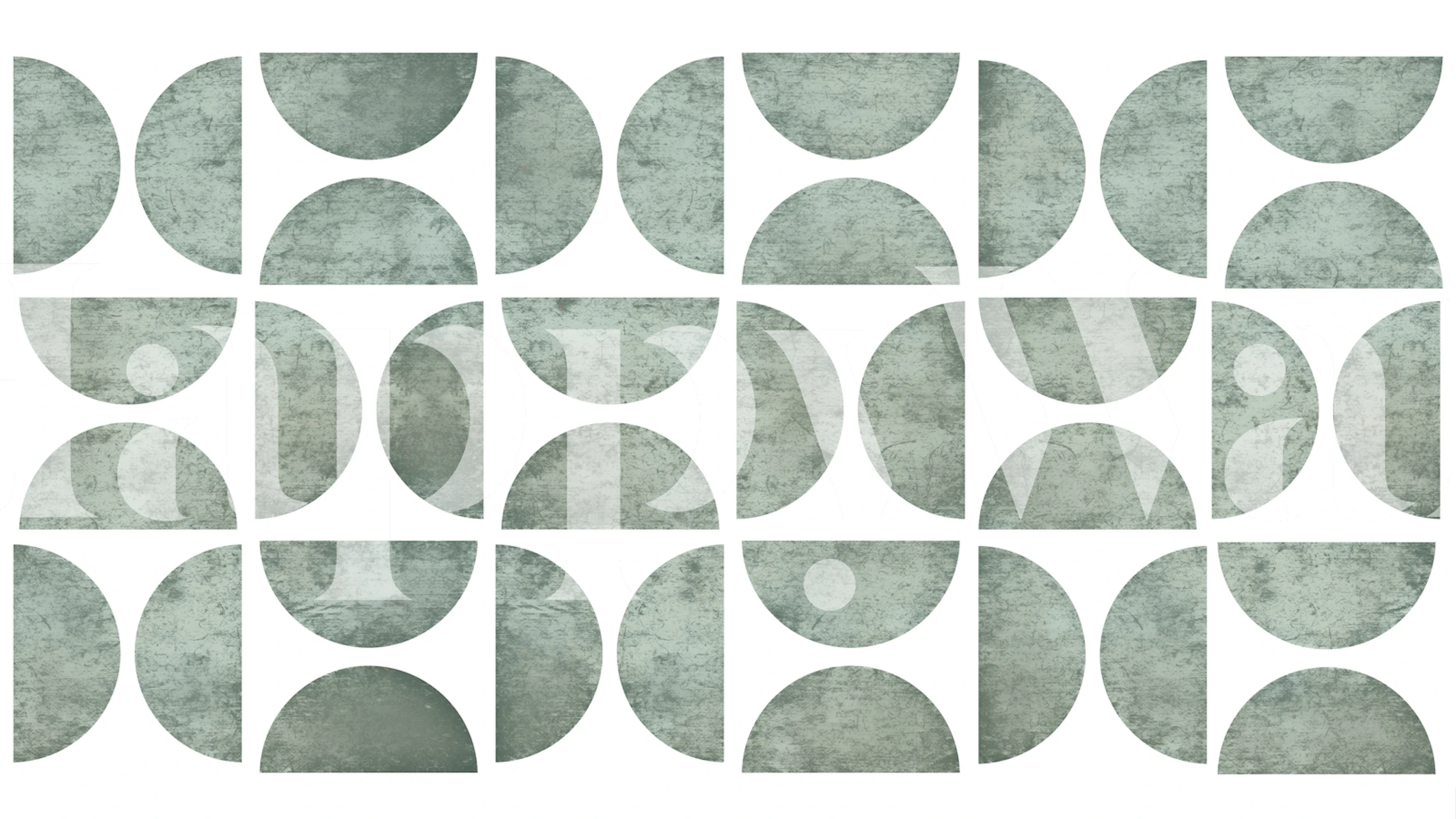 Tapeta Geometric Stone Mosaic Bauhaus v místnosti