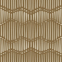 Boho Waves on Dull Gold Canvas tapete