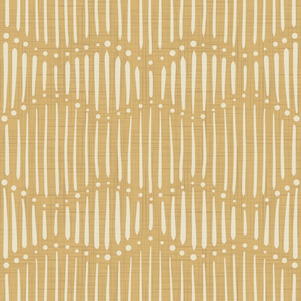 Boho Waves on Honey Canvas