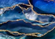 Moody Classic Blue Marble Mosaic 1