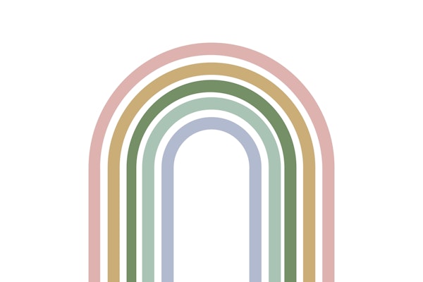 Soft Hues Boho Rainbow