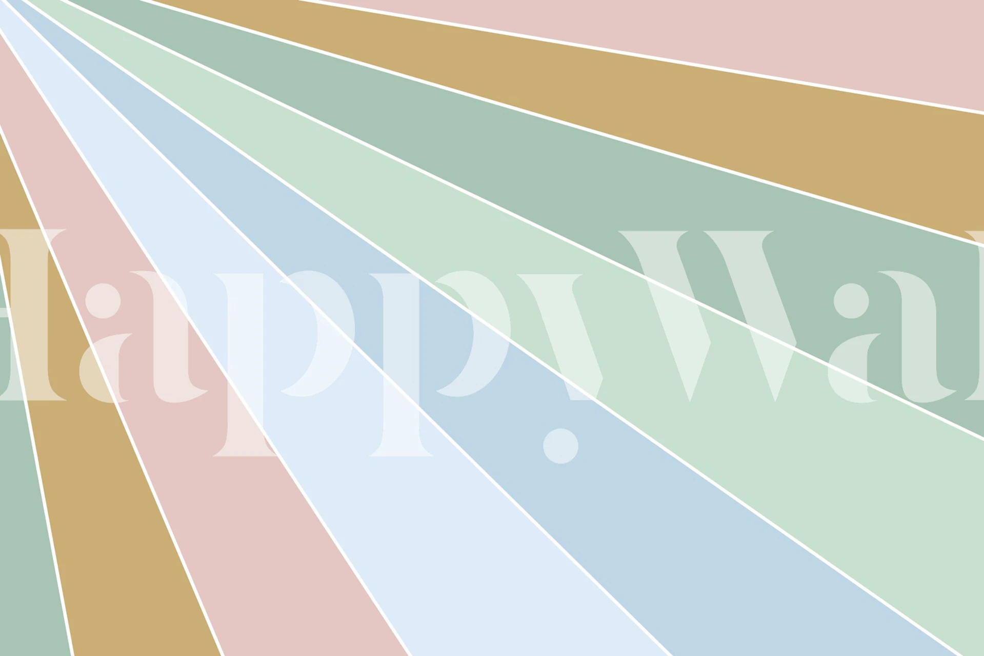 Multicolored striped soft pastel wallpaper in pink, blue, green, and beige shades