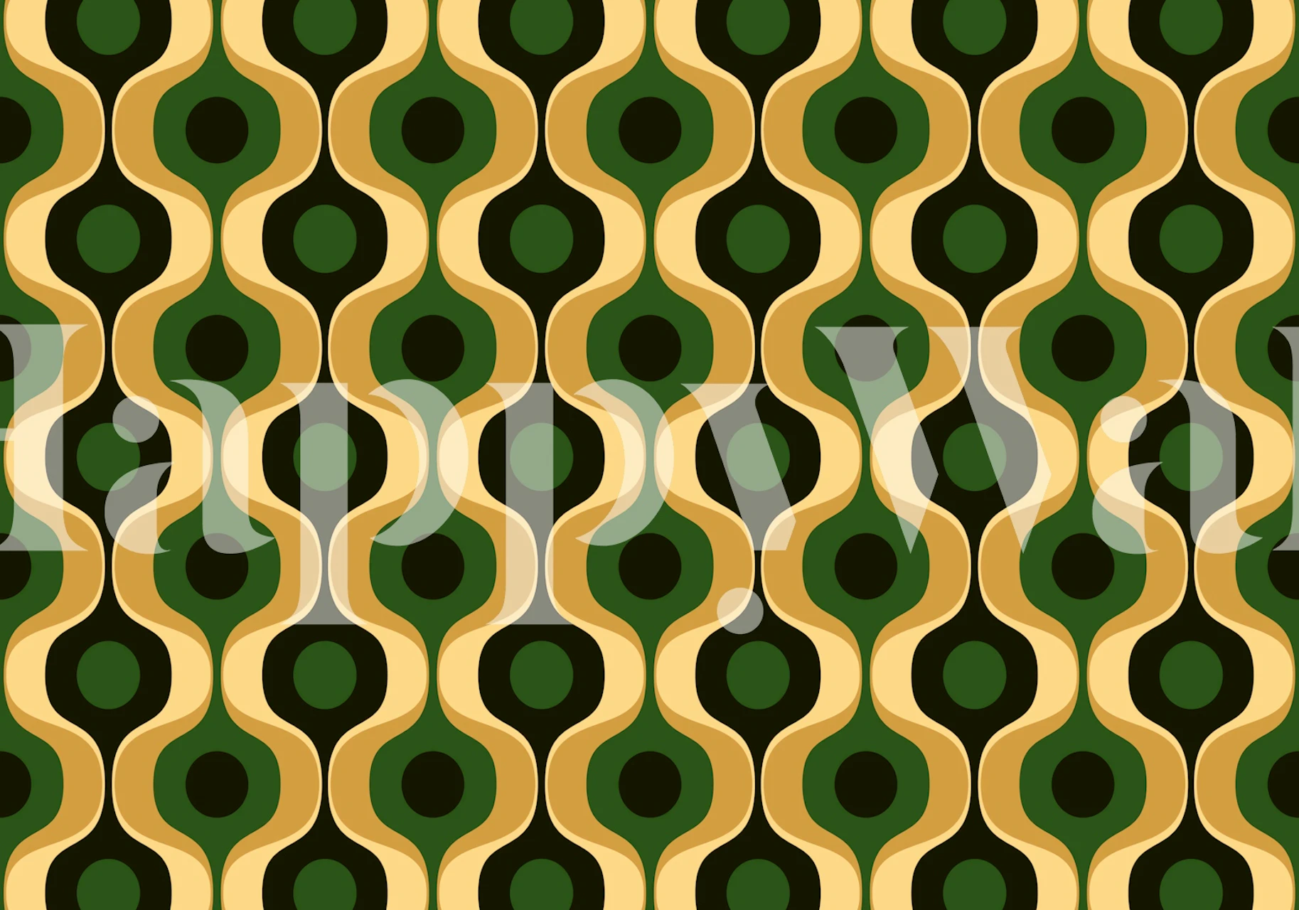 Retro 70s Groovy Elegance wallpaper pattern