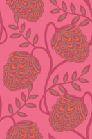 Fantasia Floral Botanical Mocha Mousse Pink ταπετσαρία