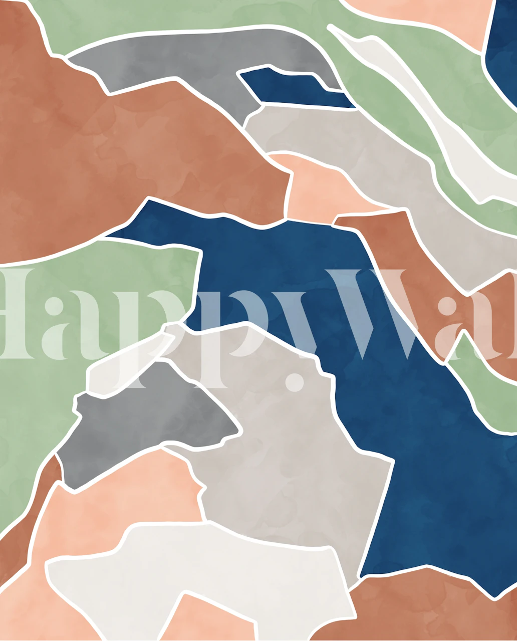 Tapeta Earthy Abstract Landscape u sobi