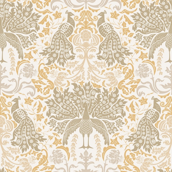 Magical Peacock Damask 3