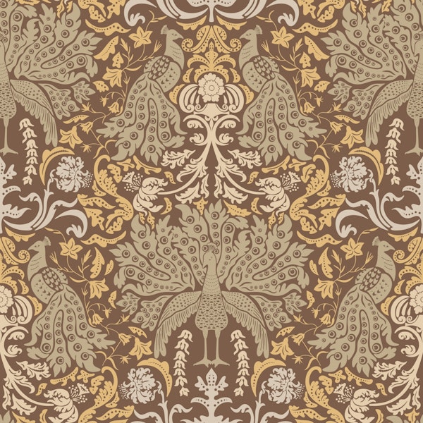 Magical Peacock Damask 4
