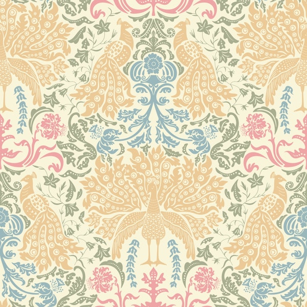 Magical Peacock Damask 1