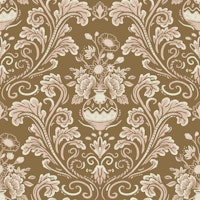 Baroque Floral Beauty on dull Gold ταπετσαρία
