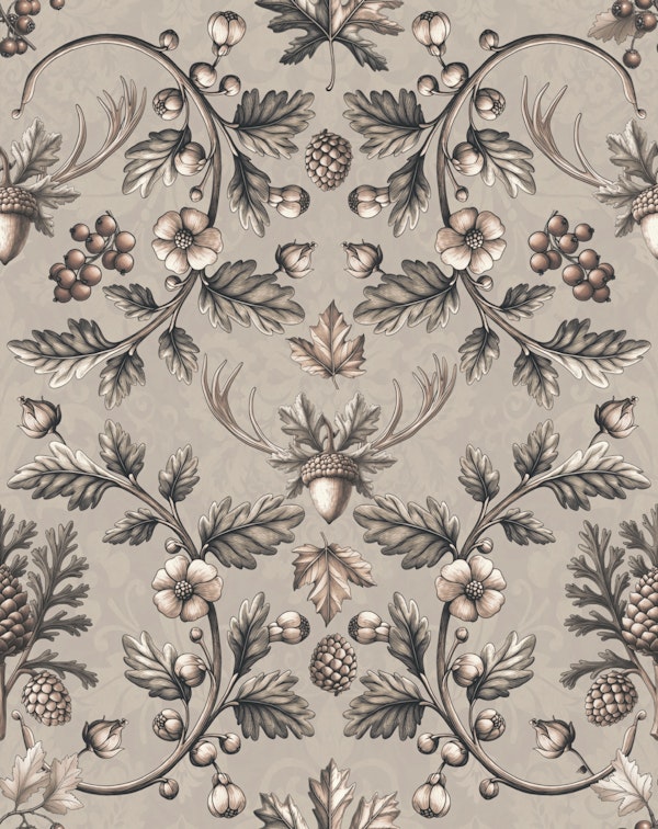William Morris Woodland Cabincore Beige