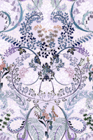 Woodland fauna bright amethyst wallpaper