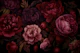 Victorian Grandeur Large Flowers Burgundy