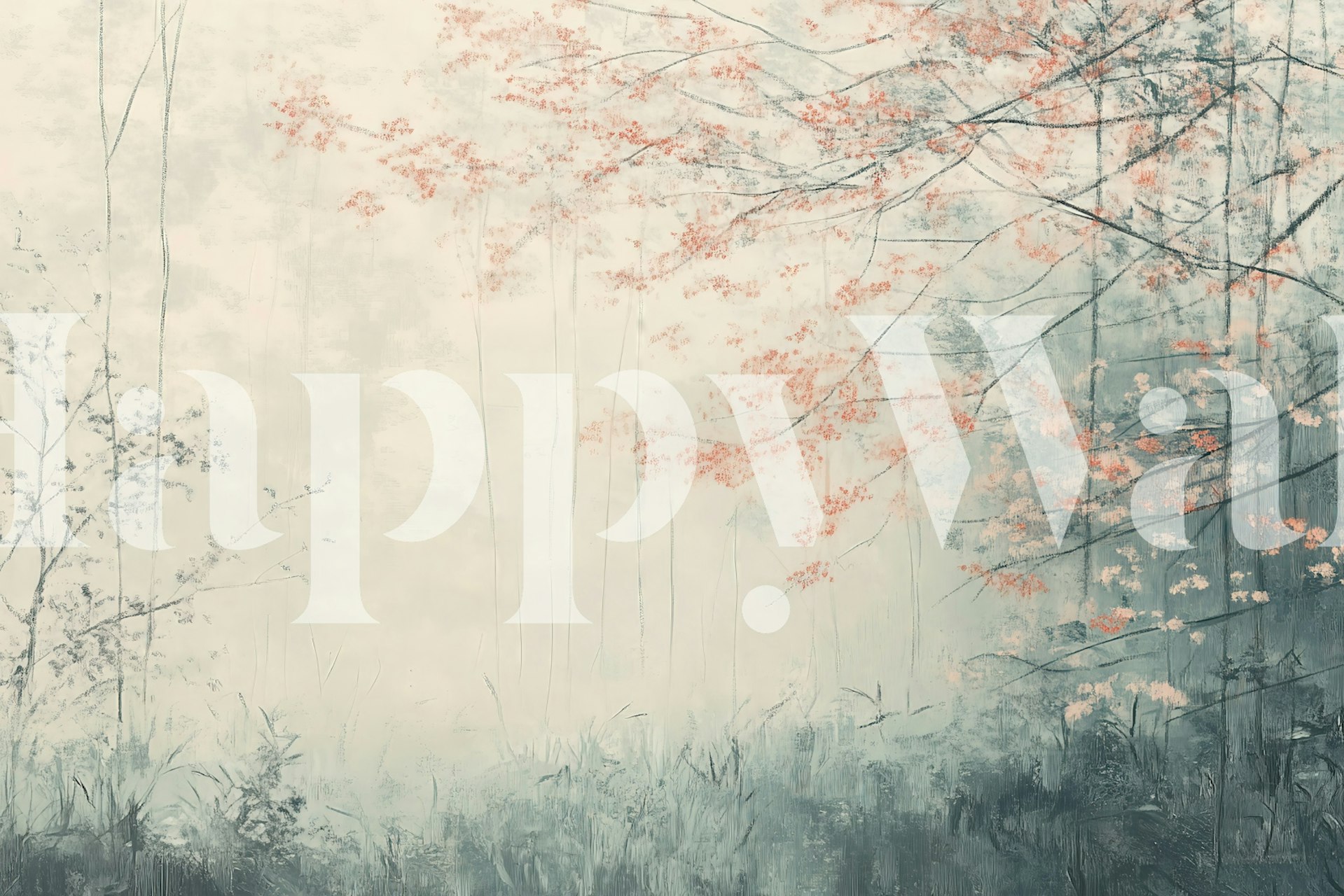 Ghost Zen Way wallpaper in a room setting