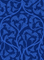 Victorian dandelion hearts Deep Sapphire wallpaper