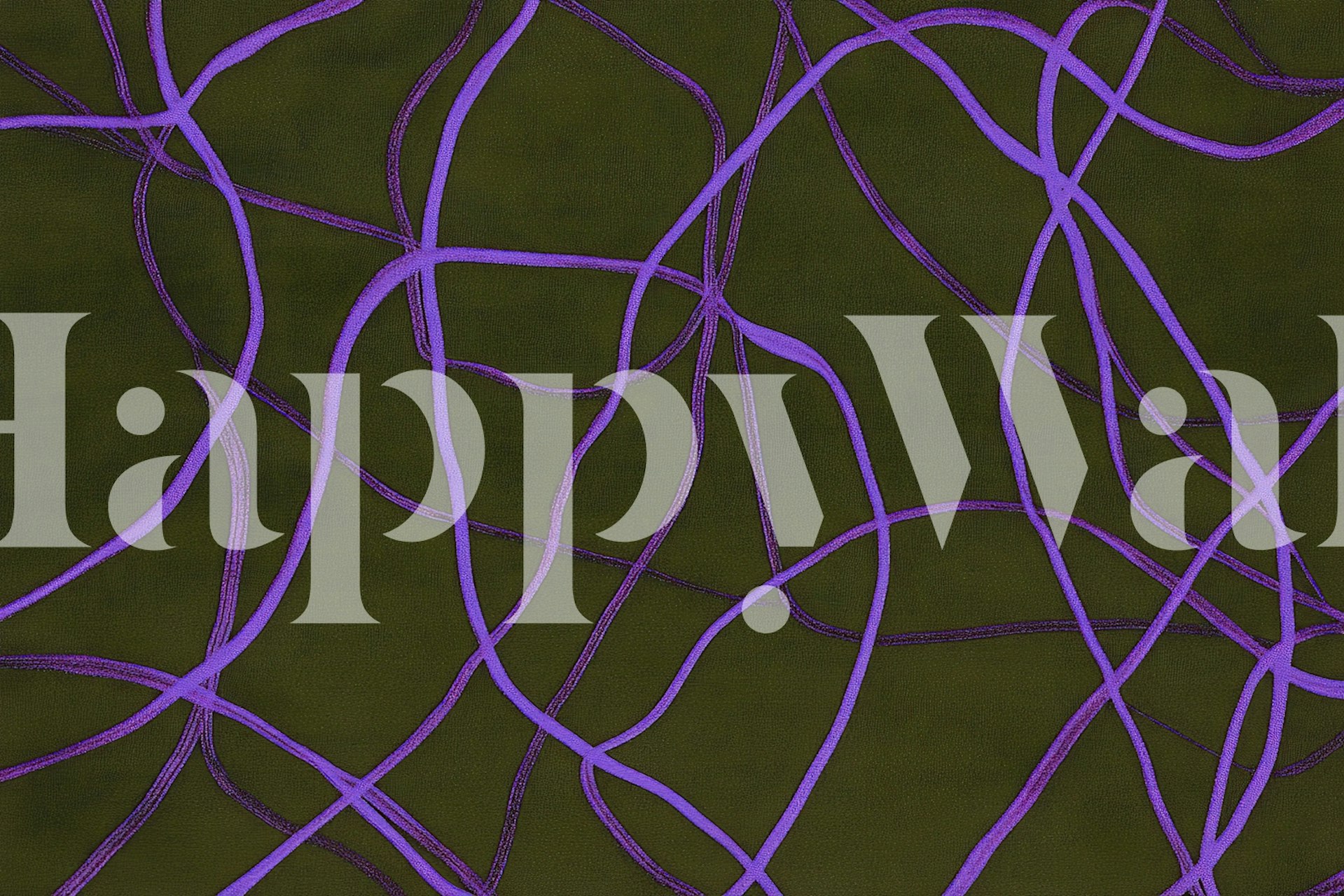 Organic Purple wallpaper design in a room