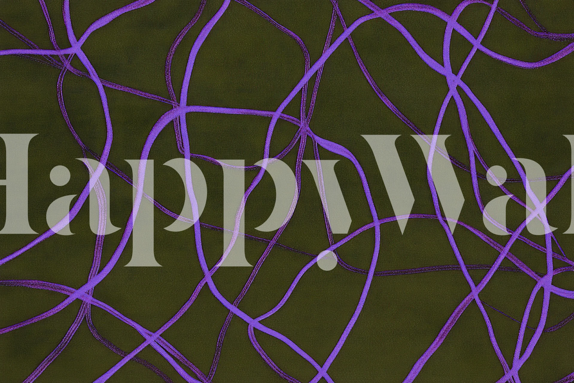 Organic Purple wallpaper design in a room