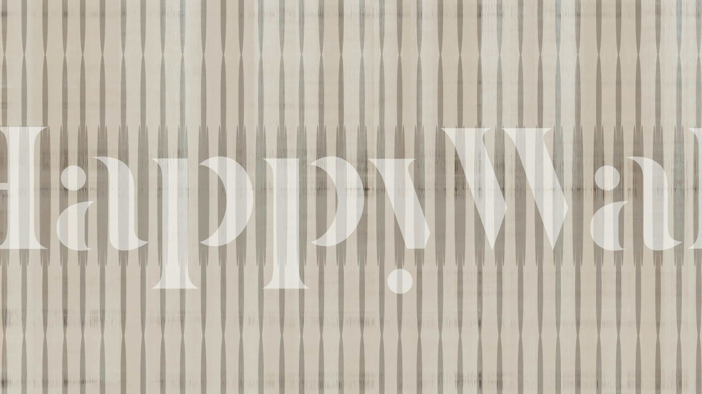 Ταπετσαρία Neutral Japandi Stripes σε ένα δωμάτιο