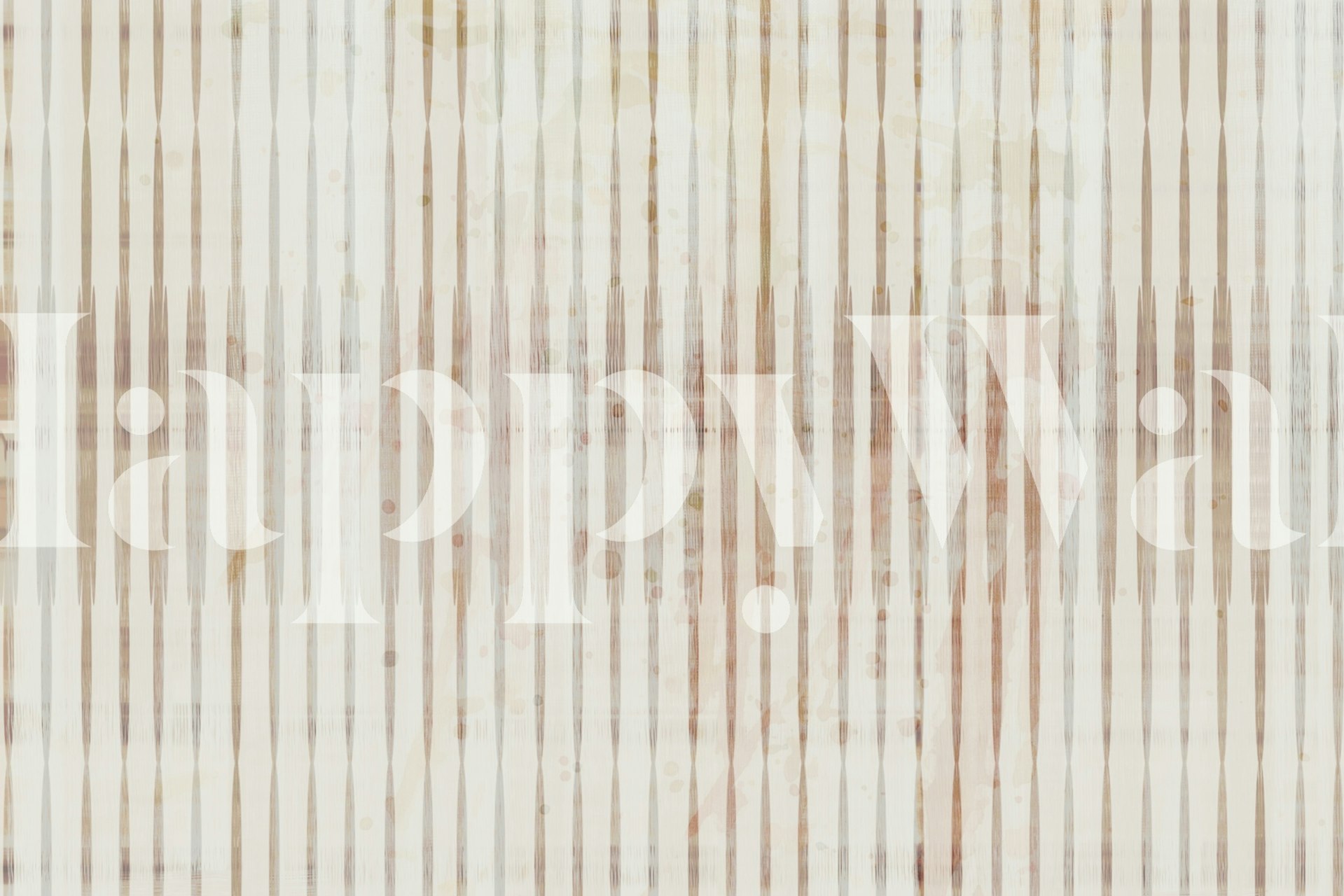 Striped pattern in earthy tones of beige and brown wallpaper