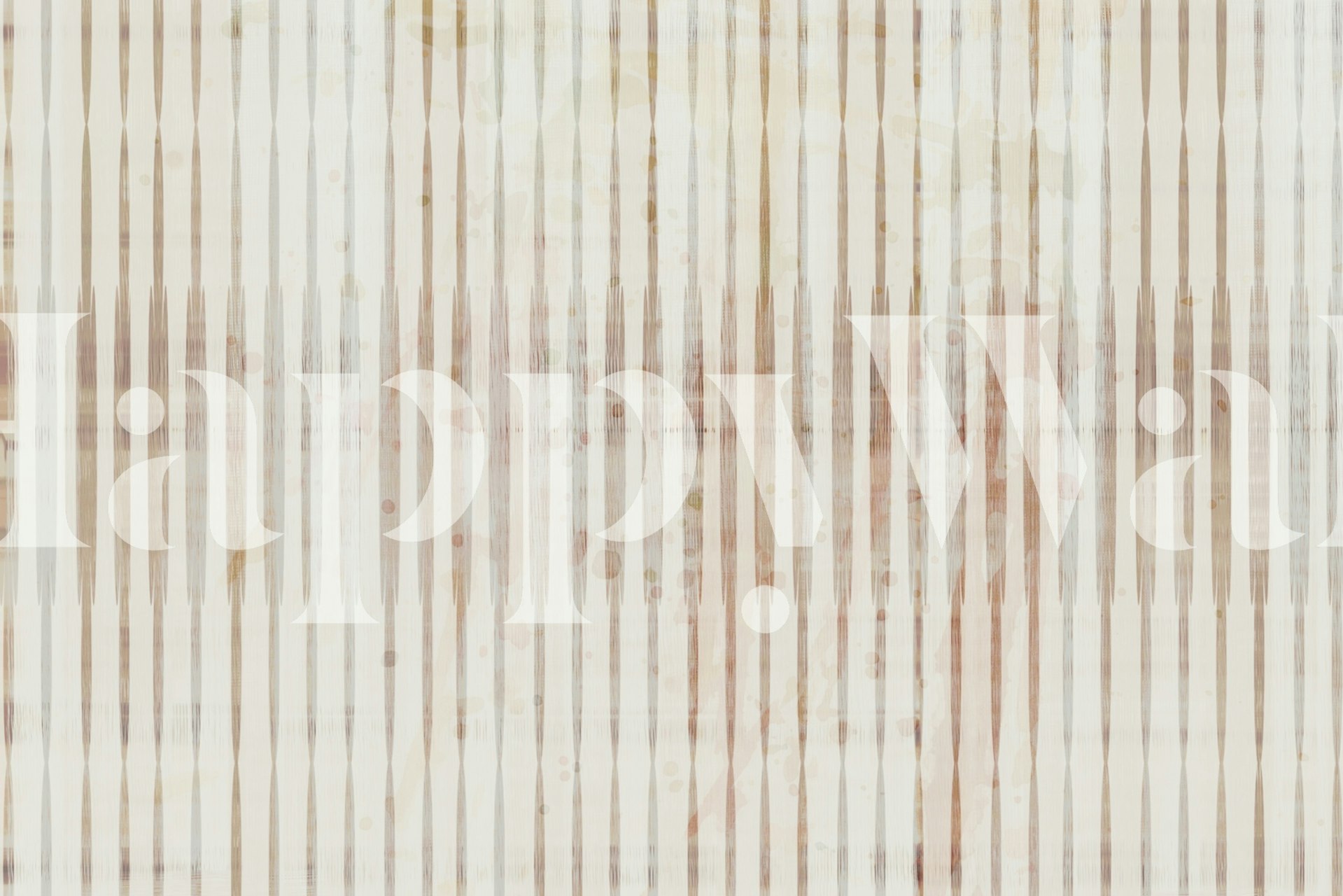 Striped pattern in earthy tones of beige and brown wallpaper