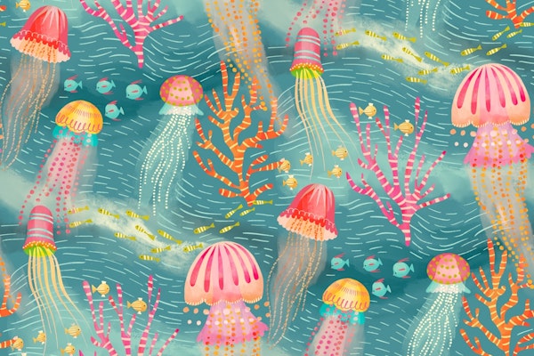 Jelly fish ocean life