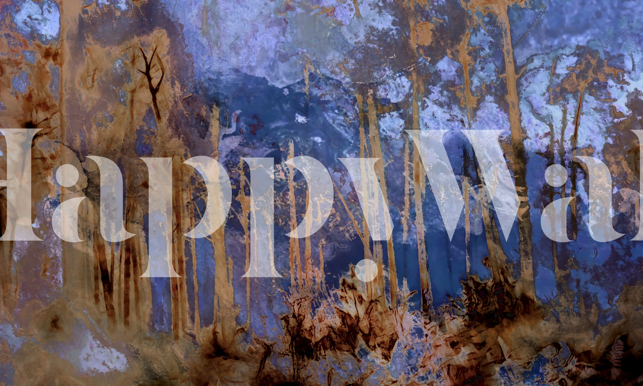 Ethereal Wilderness Forest wallpaper in a room