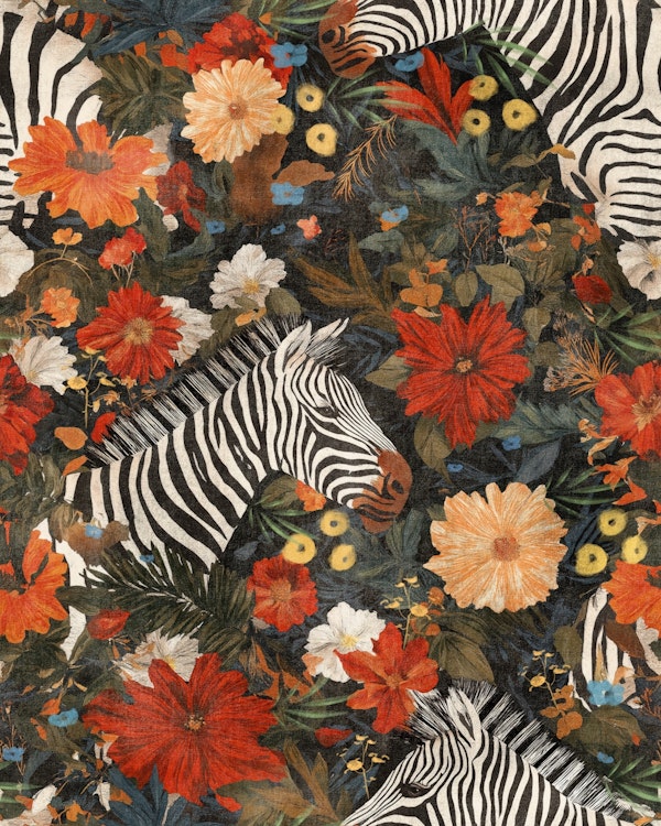 Tropical Zebra Paradise