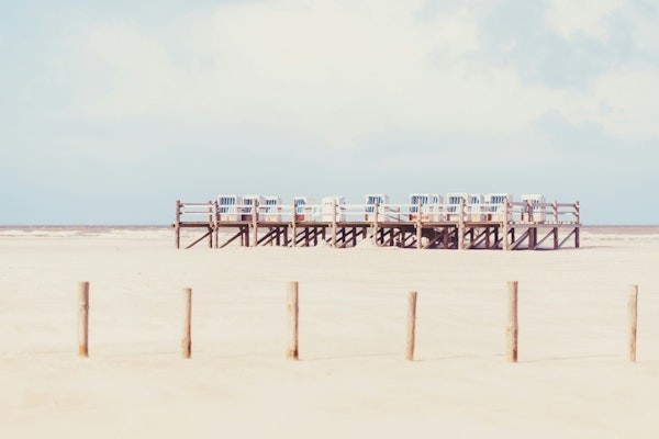 Beach chairs in Sankt Peter Ording