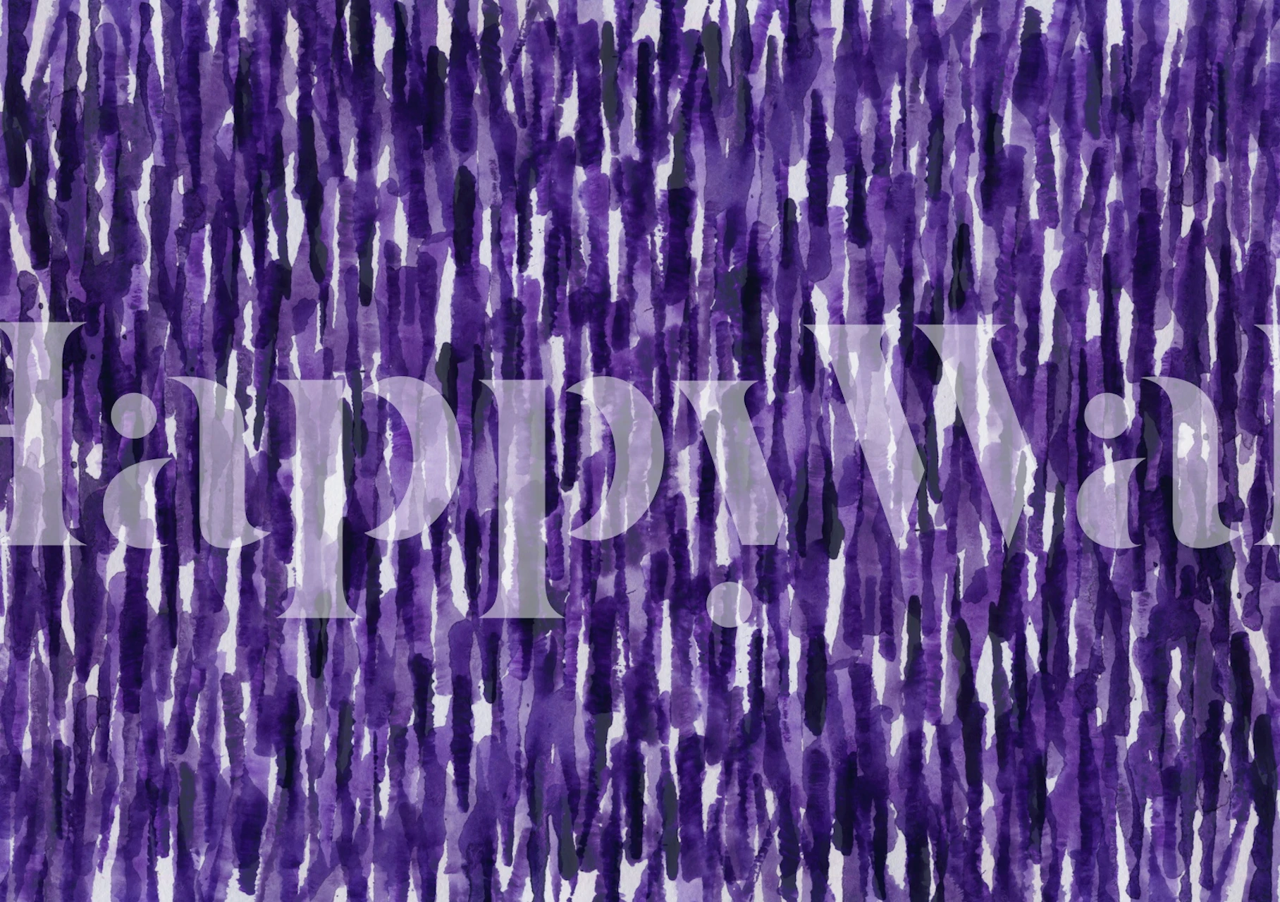Purple watercolor rainfall vertical pattern wallpaper