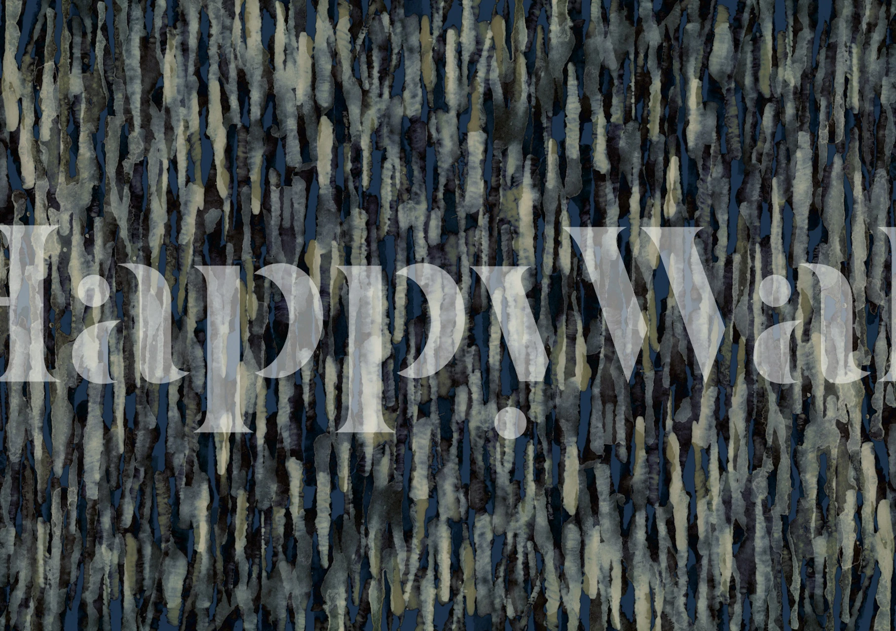 Midnight Rainfall wallpaper displayed in a room