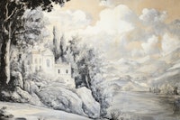 Historic Lakeview Scene papel de parede