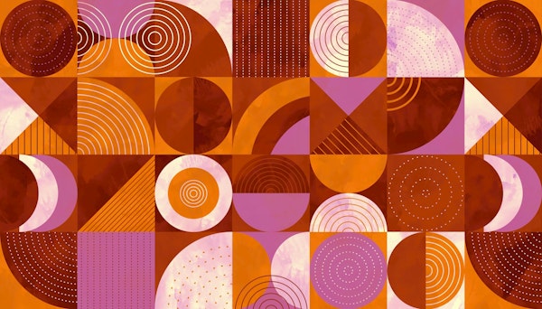 Mid Century Retro Geometric