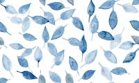 Scattered Leaves Blue ταπετσαρία