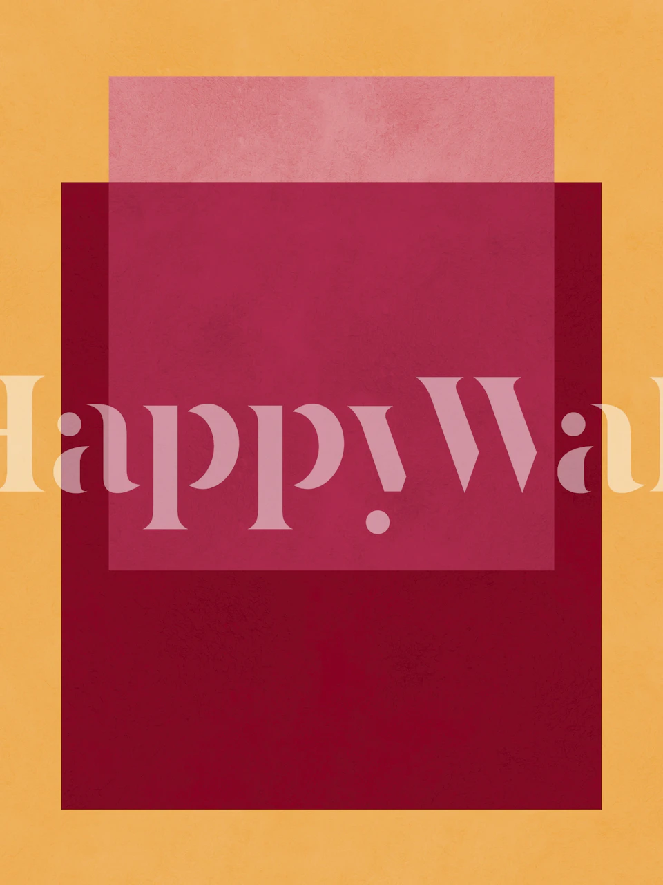 Geometric shapes in red and pink tones wallpaper