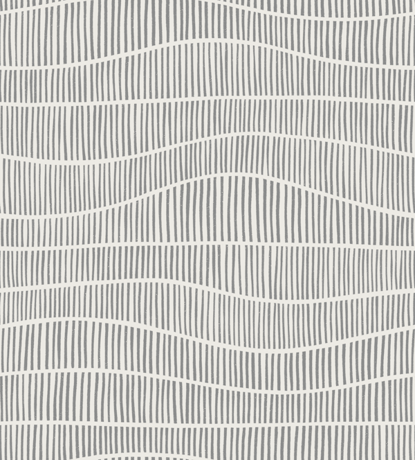 wavy striped stripes - grey