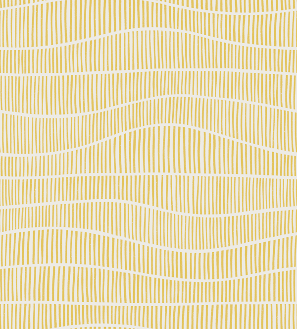 wavy striped stripes - yellow
