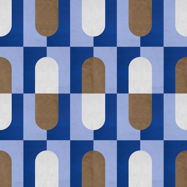 Vintage Brown Geometry