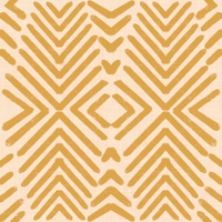 Retro Tribal Arrows Mid Century Geo Yellow tapete