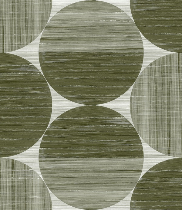 Geometric Modern Shapes Dark Olive Green