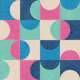Bauhaus Circle Abstract - Bubblegum
